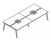 Четыре стола с вырезами для ZNZ010 или ZNZ011 DNS325-A