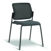 офисные стулья movie (муви) на 4 ногах со спинкой-сеткой и мягким сиденьем