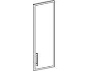 Дверь на три секции(аллюминевые с матовым стеклом) С2143