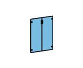 Комплект стеклянных дверей нт-601.2 стл
