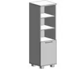 Шкаф высокий узкий R/L (1 низкая дверь ЛДСП) KSU-1.1 R/L