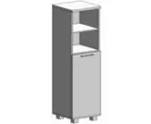 Шкаф высокий узкий R/L (1 средняя дверь ЛДСП) KSU-1.6 R/L