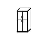 Шкаф высокий широкий (2 средние двери ЛДСП, 2 низкие двери ЛДСП) А.СТ-1.8