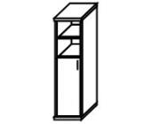 Шкаф высокий узкий Л/П (1 средняя дверь ЛДСП) А.СУ -1.6 Л/П
