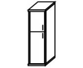 Шкаф высокий узкий Л/П (1 средняя дверь ЛДСП, 1 низкая дверь ЛДСП) А.СУ -1.8 Л/П