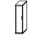Шкаф высокий узкий Л/П (1 высокая дверь ЛДСП) А.СУ -1.9 Л/П