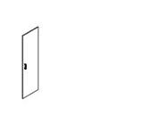 Дверь деревянная (для гардероба B 703) B 531