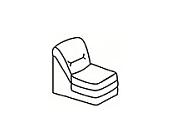 Кресло без подлокотников 1А