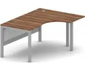Стол эргономичный Авантаж левый/правый на металлоопорах, панель  ПК-ТНА-СТЭ160Х120П/АЖМ