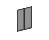 Двери стеклянные средние (2 шт.) LFT607