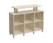 Стеллаж низкий с надстройкой В 801-411
