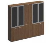 Шкаф комбинированный (со стеклом + для одежды узкий + со стеклом) ВЛ 361 ДТ