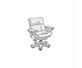 Кресло посетителя 9000 (кожа экстра) PVPOL9001B