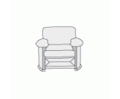Кресло с подлокотниками Athena (кожа экстра) PVDIVATH1B