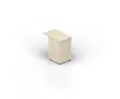 Тумба приставная (4 ящика, без ручек) 46х80х72см UDP44680