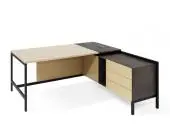 Стол руководителя с тумбой, правый 180x186x74 .