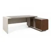 Стол руководителя с тумбой R 203x162x75.2 .
