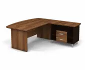 Стол руководителя угловой R 180x205x76 .