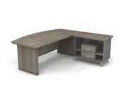 Стол руководителя угловой R 200x205x76 .