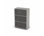 Модуль шкафа-витрины широкий, закрытый, 3 уровня, задняя стенка ДВП 79,8x40,4x119,5 .