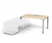 Стол к опорной тумбе, кабель-канал 138x80x74,3 .