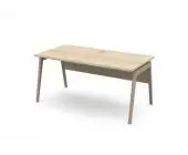 Стол с кабель-каналом на H-каркасе с экраном 158x80x74,3 .