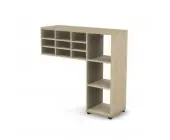 Стеллаж 3 уровня с картотечной полкой, 120х40,8х115,1 .