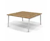 Стол двойной с кабель-каналом 158x159x75 .