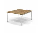 Стол двойной с кабель-каналом 138x159x75 .