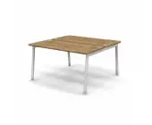 Стол двойной с кабель-каналом 138x137x75 .