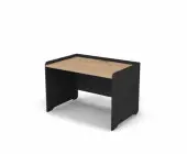 Стол прямой с низким экраном 121,2x80x82,2 .
