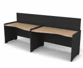 Стол эргономичный бенч с высоким экраном 280,8x80x118,7 .