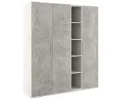 Шкаф высокий 3 створки, с нишей BTN361524