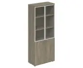 Шкаф высокий со стеклом , з.ст HDF WN.701