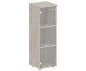 Шкаф средний 1 дв., со стеклом з.ст ЛДСП, стекло прозр. SG.814.GL
