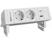 Настольный розеточный блок 2TSB+1AC-USBC AUX7015