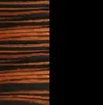 Шпон Макассар/Эмаль (стальной черный)