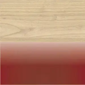 Maple/Glass Ruby Red 204