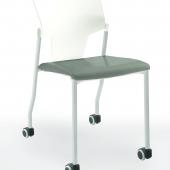 офисные стулья aktiva (актива) на 4 ногах и колесах с мягким сиденьем