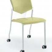 офисные стулья aktiva (актива) на 4 ногах и колесах с мягким сиденьем и спинкой